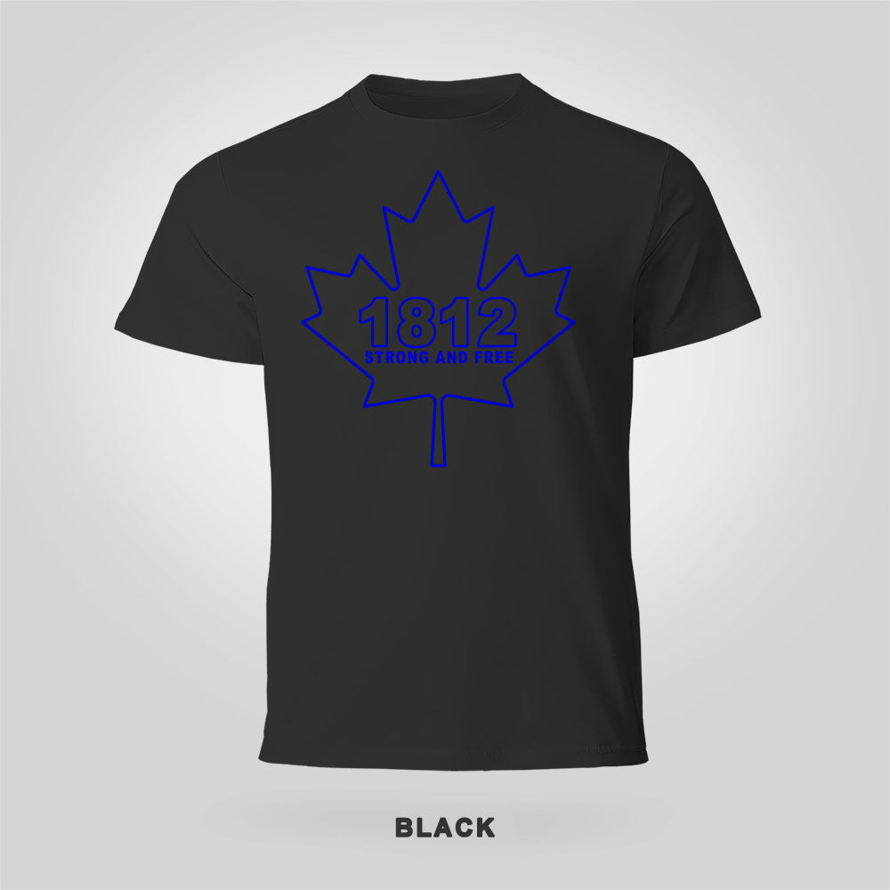 Blue Stencil Shirt – Strong and Free Canada Tee