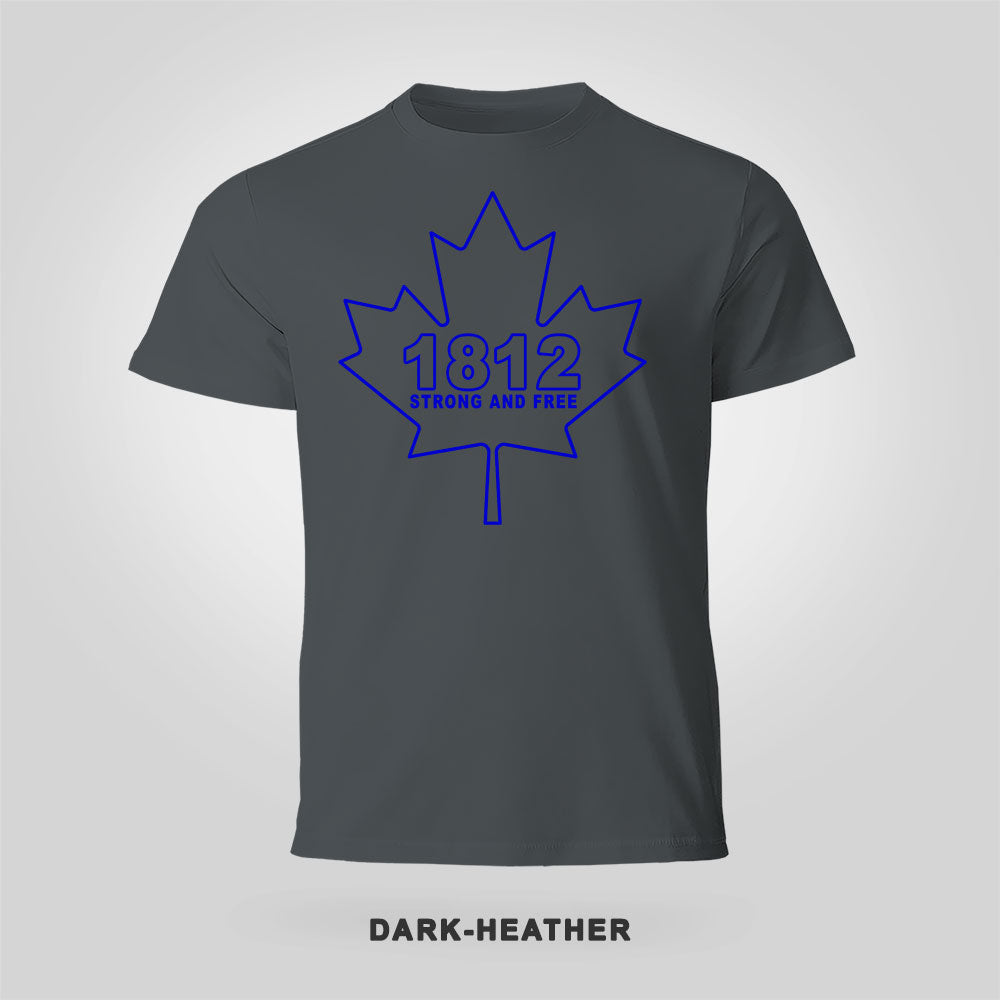 Blue Stencil Shirt – Strong and Free Canada Tee