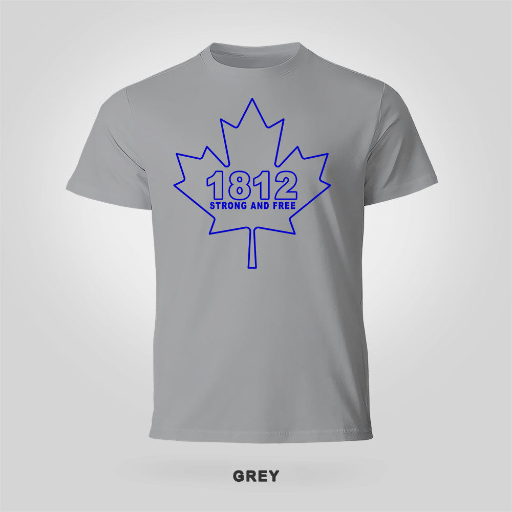 Blue Stencil Shirt – Strong and Free Canada Tee