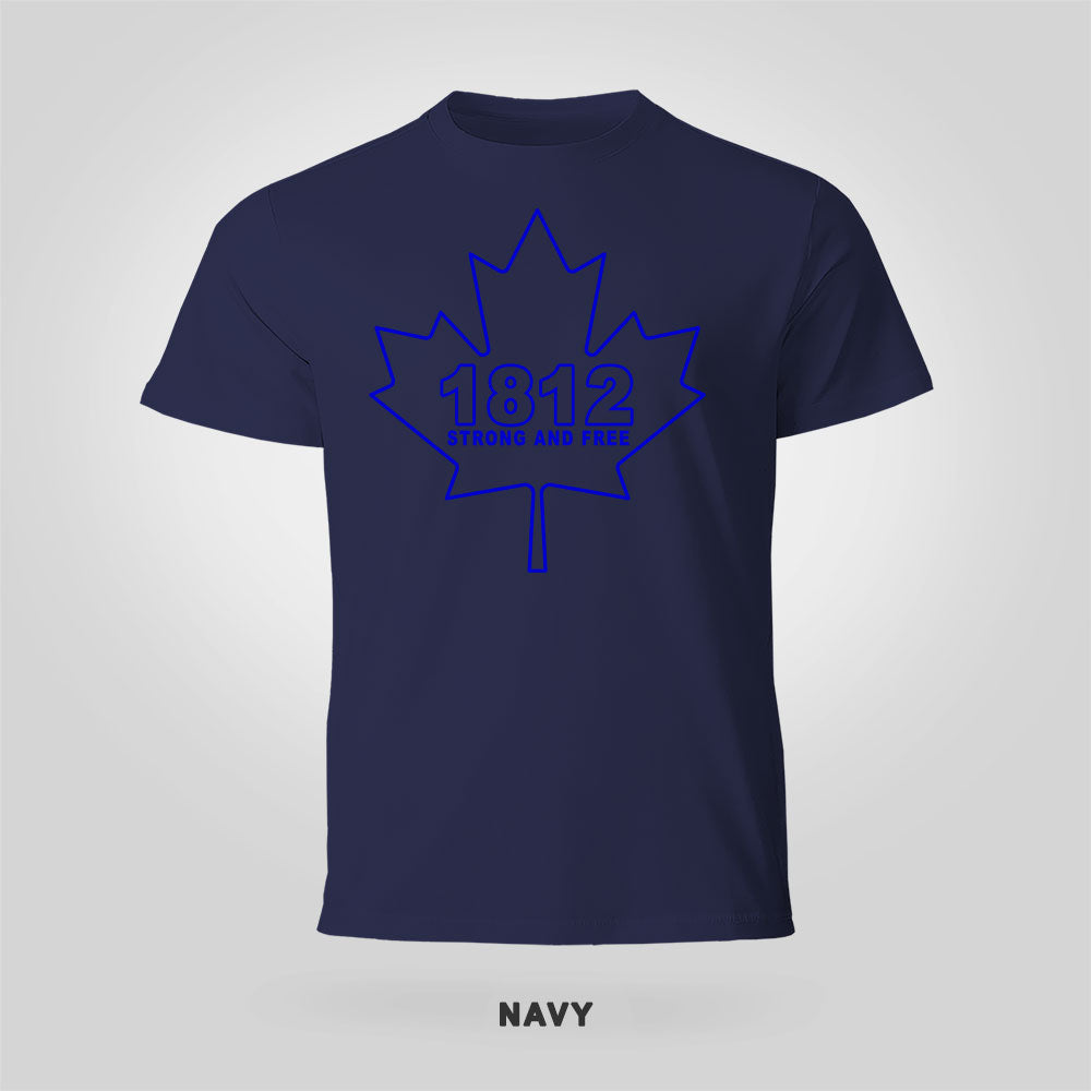 Blue Stencil Shirt – Strong and Free Canada Tee
