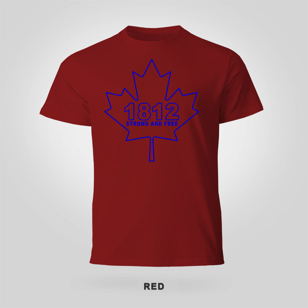 Blue Stencil Shirt – Strong and Free Canada Tee