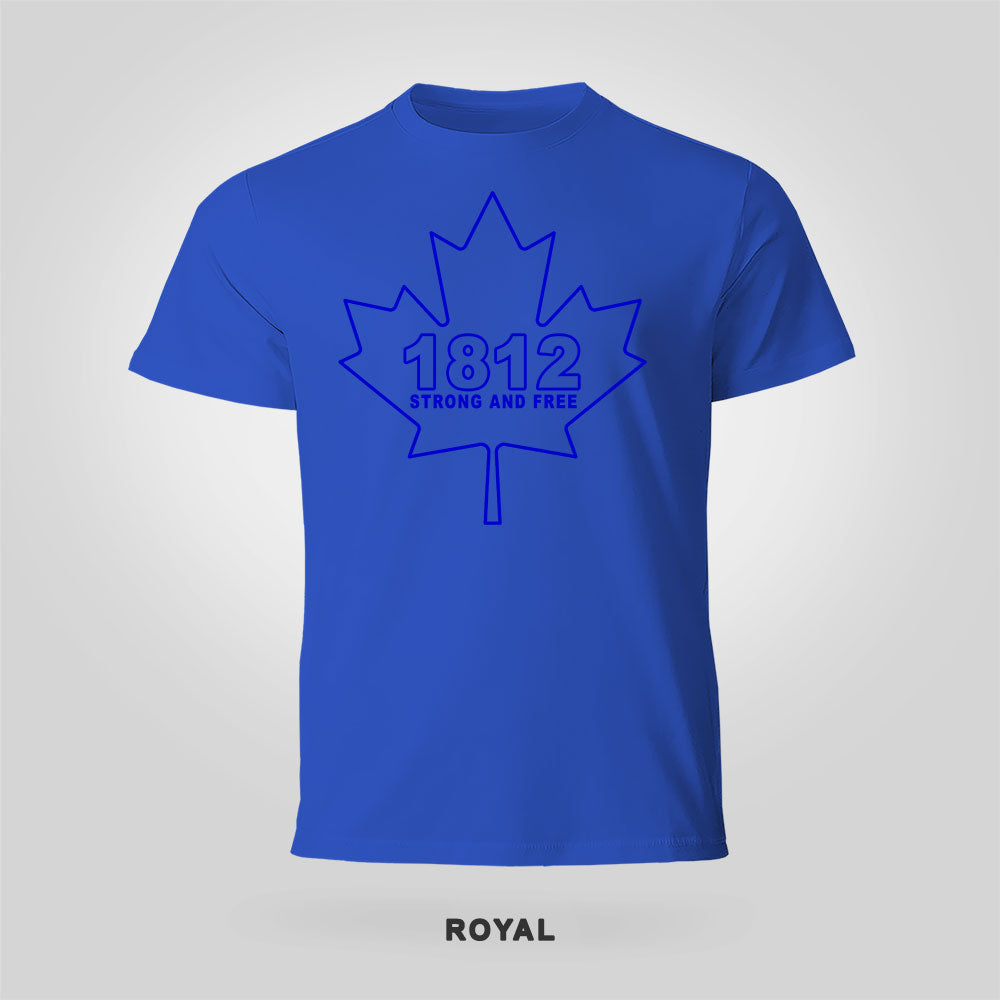 Blue Stencil Shirt – Strong and Free Canada Tee