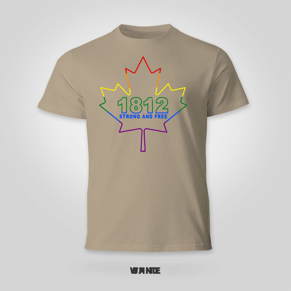 Pride Stencil Tee – Patriotic LGBTQ+ Canada Shirt