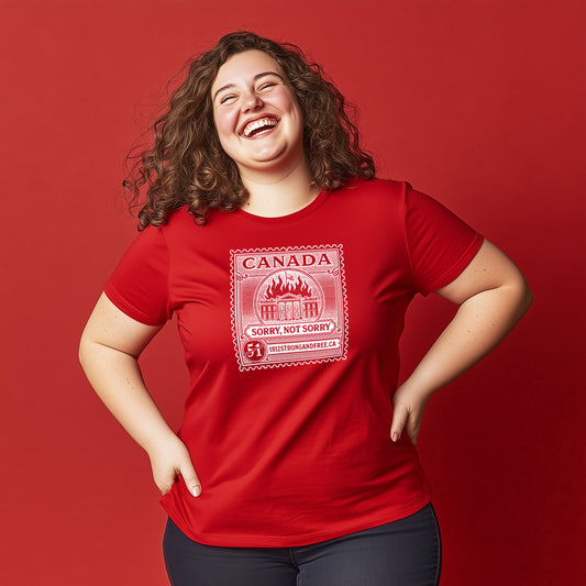 Sorry Not Sorry – Circle Stamp Tee (White)