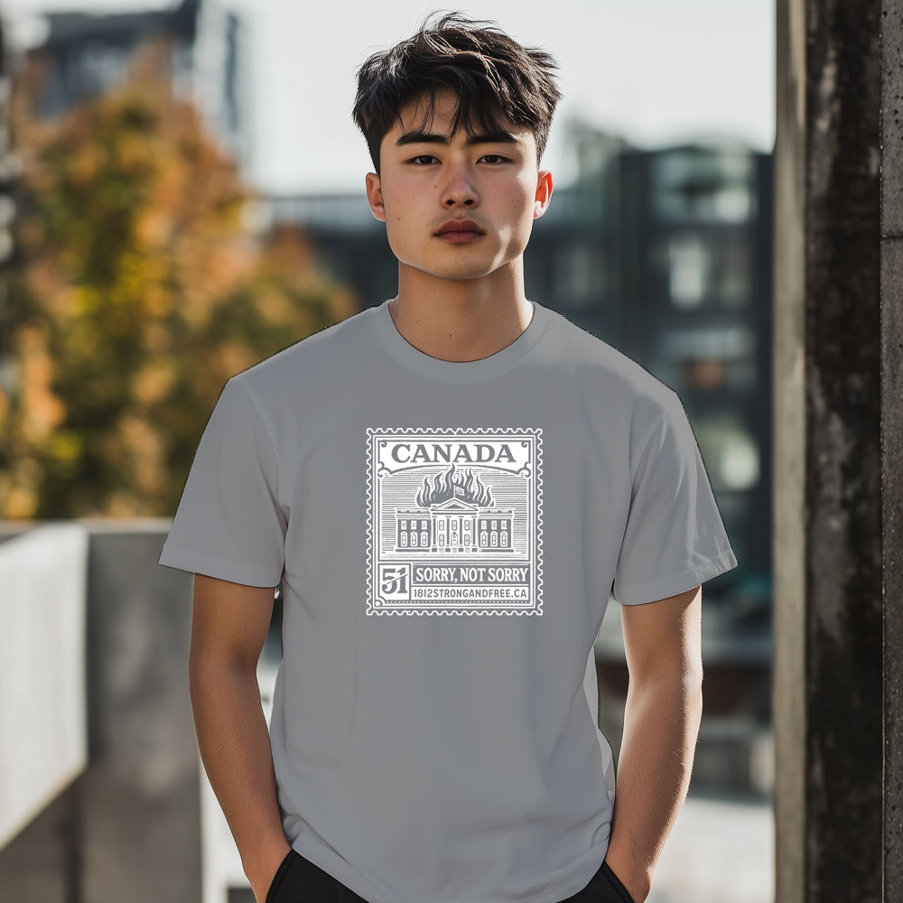 Sorry Not Sorry – Square Stamp Tee (White)